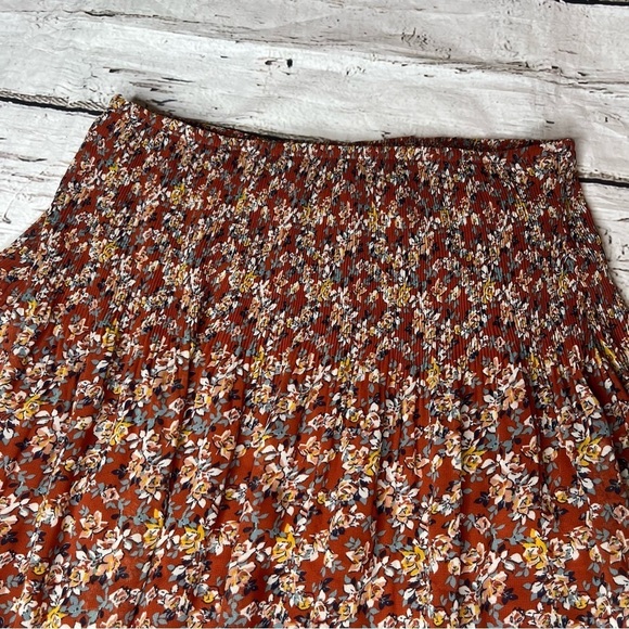 Max Studio Floral Print Casual A-Line Skirt Size S - Picture 7 of 10